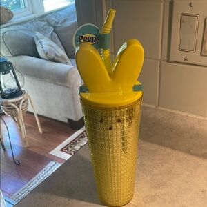 NWT Yellow “Peeps” Tumbler